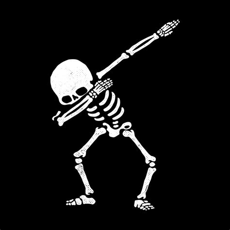 Dabbing Skeleton Dab Pose Hip Hop Skull Vó Marias Artist Shop Cute