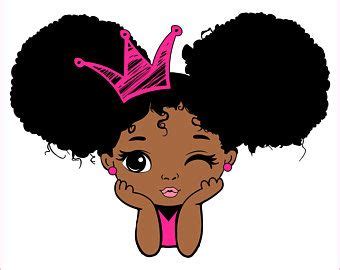 Peekaboo Fille Afro Am Ricaine Clipart Mignon Noir Etsy Canada