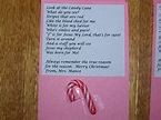 Candy Cane poem - a card I made for my CCD students | Candy cane poem ...