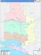 Walton County, FL Wall Map Color Cast Style by MarketMAPS - MapSales.com