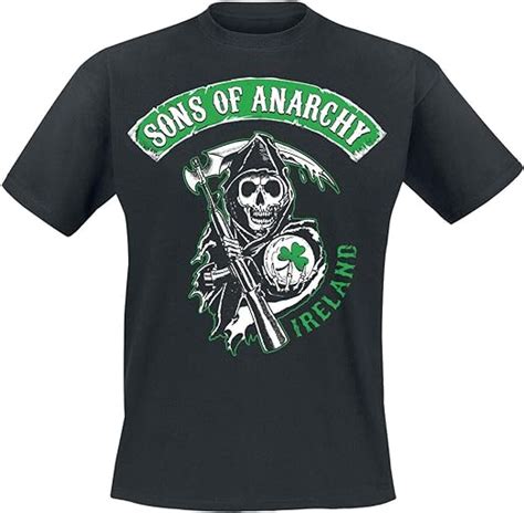 Sons Of Anarchy Officially Licensed Merchandise Ireland T Shirt Black