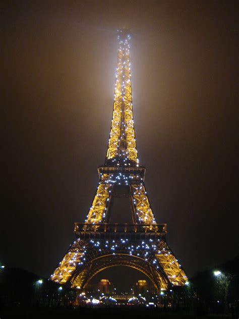 Eiffel Tower With Christmas Lights Eiffel Tower Eiffel Tower