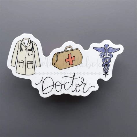 Doctor Sticker Doctor Stickers Medical Stickers Preppy Stickers