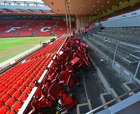 Anfield Main Stand Seats Removed As Liverpool Redevelop Home Ground Daily Star
