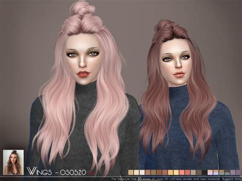Sims 4 Hairs The Sims Resource Wings Os0520 Hair