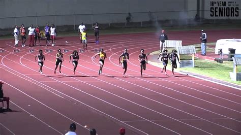 bahamas carifta trails under 20 100m girls finals youtube