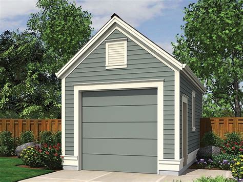 One Car Garage Plans Detached 1 Car Garage Plan 034g 0019 At