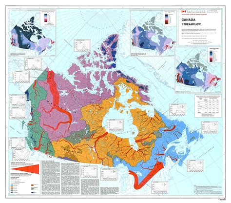 Canadian Watersheds Vivid Maps