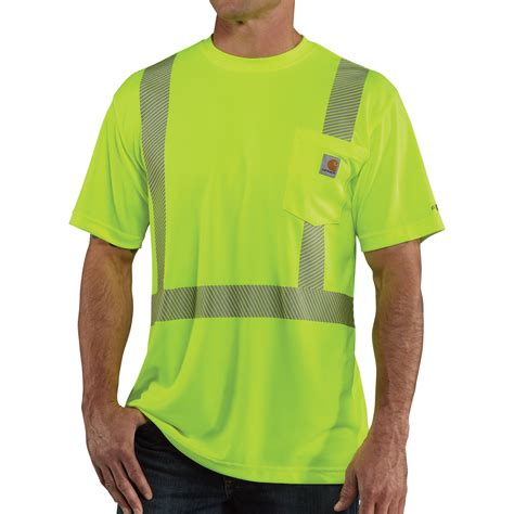 Carhartt Mens Class 3 High Visibility Force Short Sleeve T Shirt