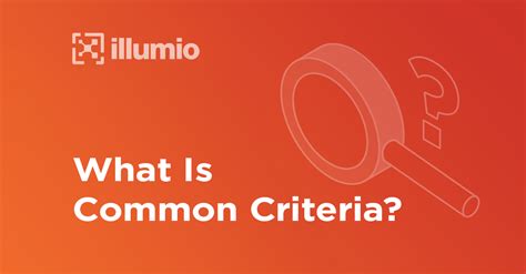 What Is Common Criteria Illumio