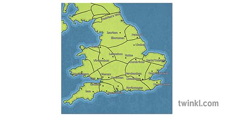 римско британская карта картография древний рим англия британский Mps Ks2