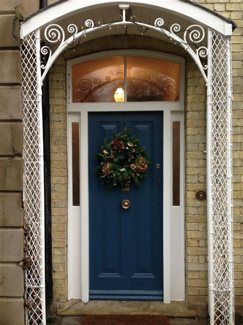 Our Stiffkey Blue Front Door At Christmas Front Door Paint Colors
