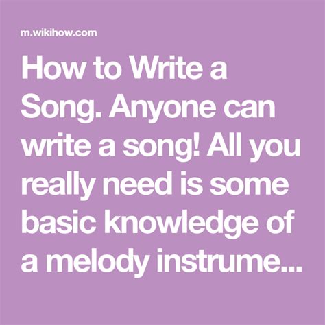 How To Write A Song With Pictures Wikihow Songs Writing Lyrics