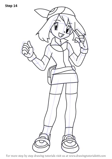 Directions draw a circle for the head. Learn How to Draw May from Pokemon (Pokemon) Step by Step ...