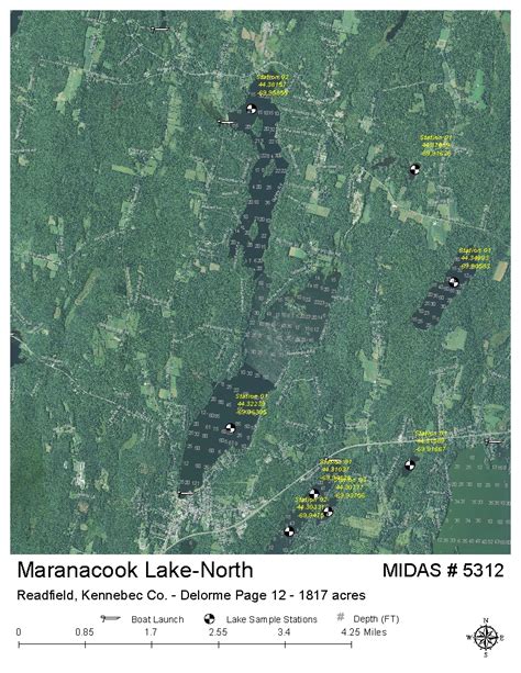 Maine Lake Depth Maps
