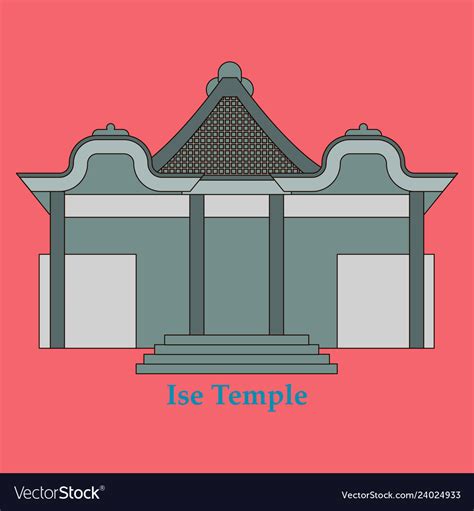 Shinto Shrine Icon Royalty Free Vector Image Vectorstock