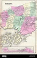 1873, Beers Map of Jamaica, Queens, New York City Stock Photo - Alamy