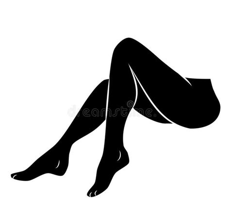 Woman Legs Vector Icon On White Background Vector Art Woman Legs Icon