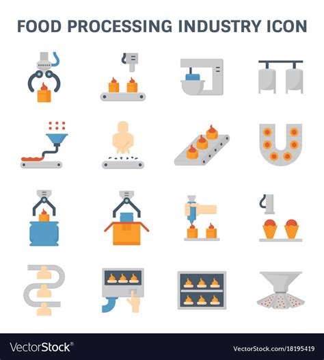 Food Processing Icon Royalty Free Vector Image