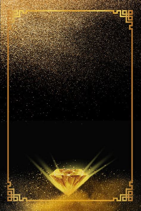 Black And Gold Background Template