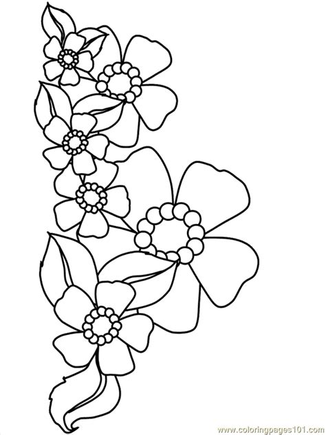 Below is our collection of spring coloring pages. Flower Coloring 19 Coloring Page - Free Flowers Coloring ...