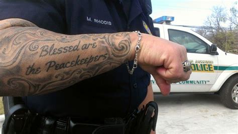 Officials had said as recently as last month that the department did not have a video policy specifically for shootings by its officers. Blessed are the Peacekeepers tattoo on a cop at a Martin Luther King Jr. parade in San Antonio ...