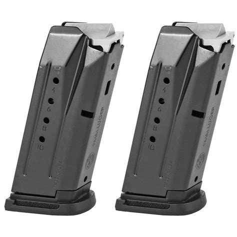2 Pack Of Ruger Security 9 9mm 10rd Magazines With Finger Rest