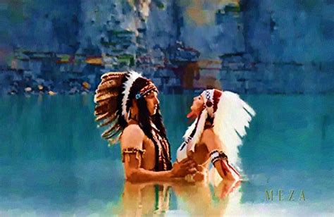 Young Native American Couple In Love Fashion Love And Romance