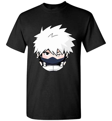 Kakashi Face Naruto Funny T Shirt Seknovelty