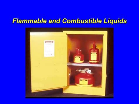 Safety Guide For Flammable Liquids Ppt