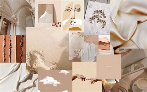 Aesthetic Beige Desktop Wallpapers Wallpaper Cave