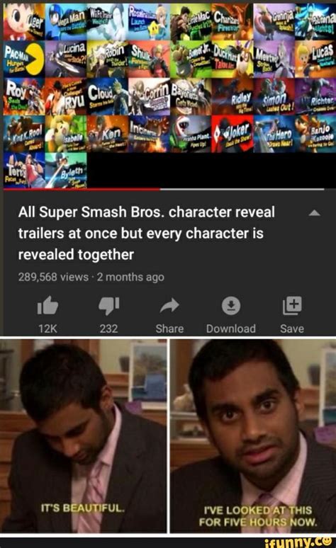 All Super Smash Bros Character Reveal A Trailers At Once But Every