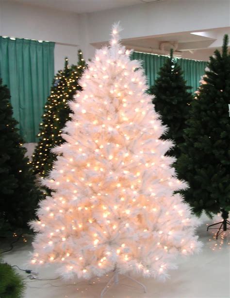 Freeshipping White Christmas Tree 210cm Beige Lamp Christmas Tree In