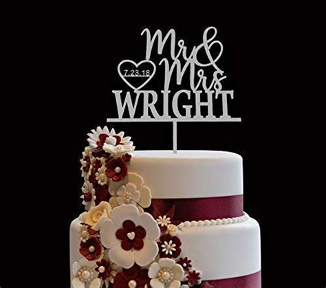 Buy Personalized Wedding Cake Topper Wooden Cake Toppers Mr Mrs Heart