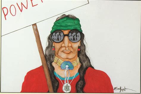 A Protest Image By Native Artist Sam English Native American Artists