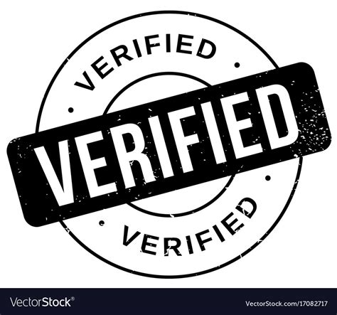 Verified Rubber Stamp Royalty Free Vector Image