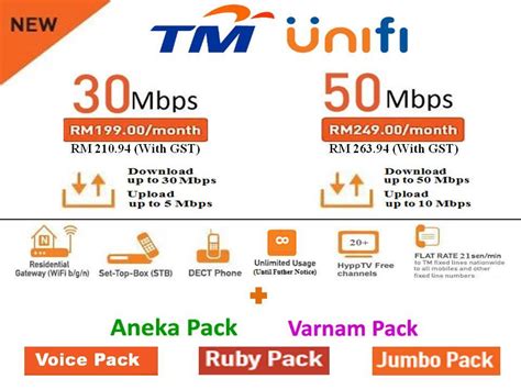 Price displayed is exclusive 6% sst. Unifi Fibre Broadband Malaysia - 30Mbps & 50Mbps Plan ...