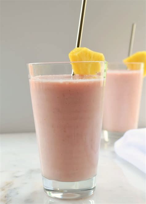 Pineapple Strawberry Raspberry Smoothie Recipe Serena Bakes Simply From Scratch