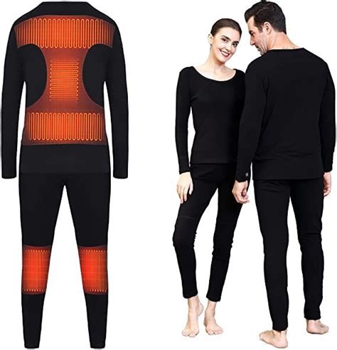 Electric Heating Thermal Underwear Set Usb Heated For Men Winter Warm