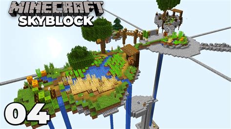 Minecraft 115 Skyblock Episode 4 How To Build A Sky Island Farm