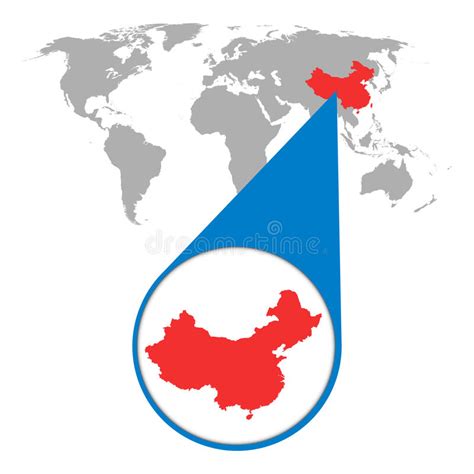 Les bassins, généralement accidentés et situés dans les régions arides, environ 19 p. Carte Du Monde Avec Le Bourdonnement Sur La Chine Carte ...