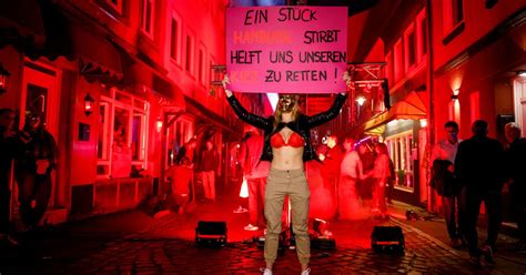 Sex Workers Turn Streets Red To Demand End To Lockdown Brothel Closures World News Mirror Online