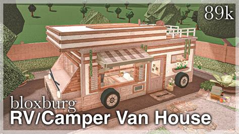 Bloxburg Rvcamper Van House Speedbuild Youtube