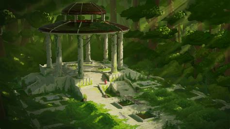 Overgrown Temple By Me Rimaginarylandscapes