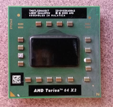 Amd Turion 64 X2 Mobile Technology Tl 52 16ghz Dual Core