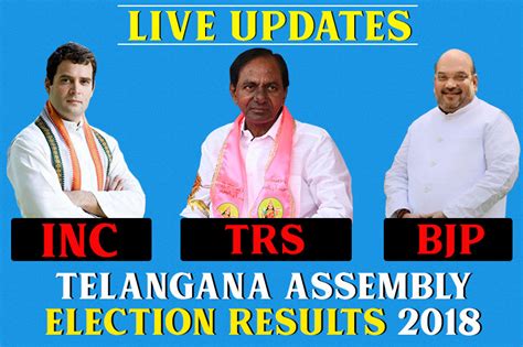 Telangana Assembly Election Results 2018 Live Updates Trs Leading In 87 Seats