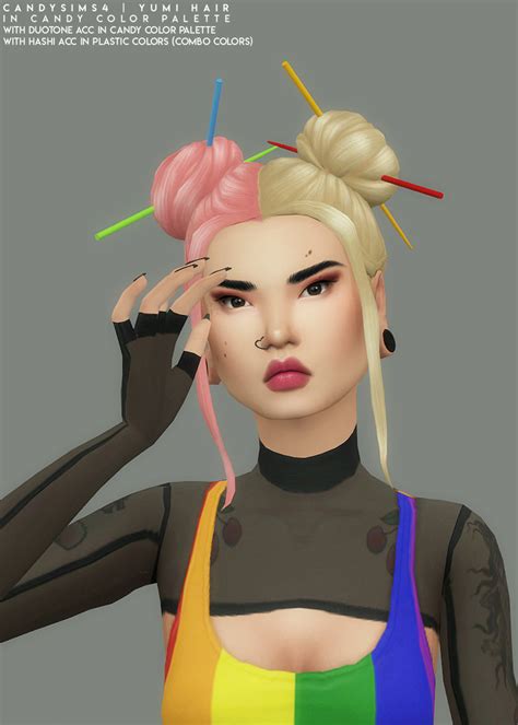 Candysims4 Witch Wallpaper Plastic Texture Double Buns Trending