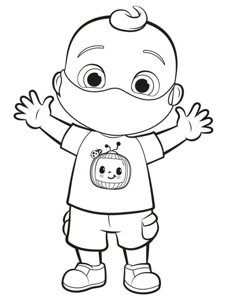 Nina Cocomelon Coloring Page