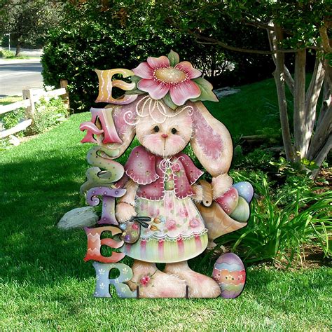 Outdoor Easter Decor Yard Easter Bunny Easter Yard Decor Easter