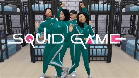 Mod The Sims Squid Game Sports Outfits For Male And Female